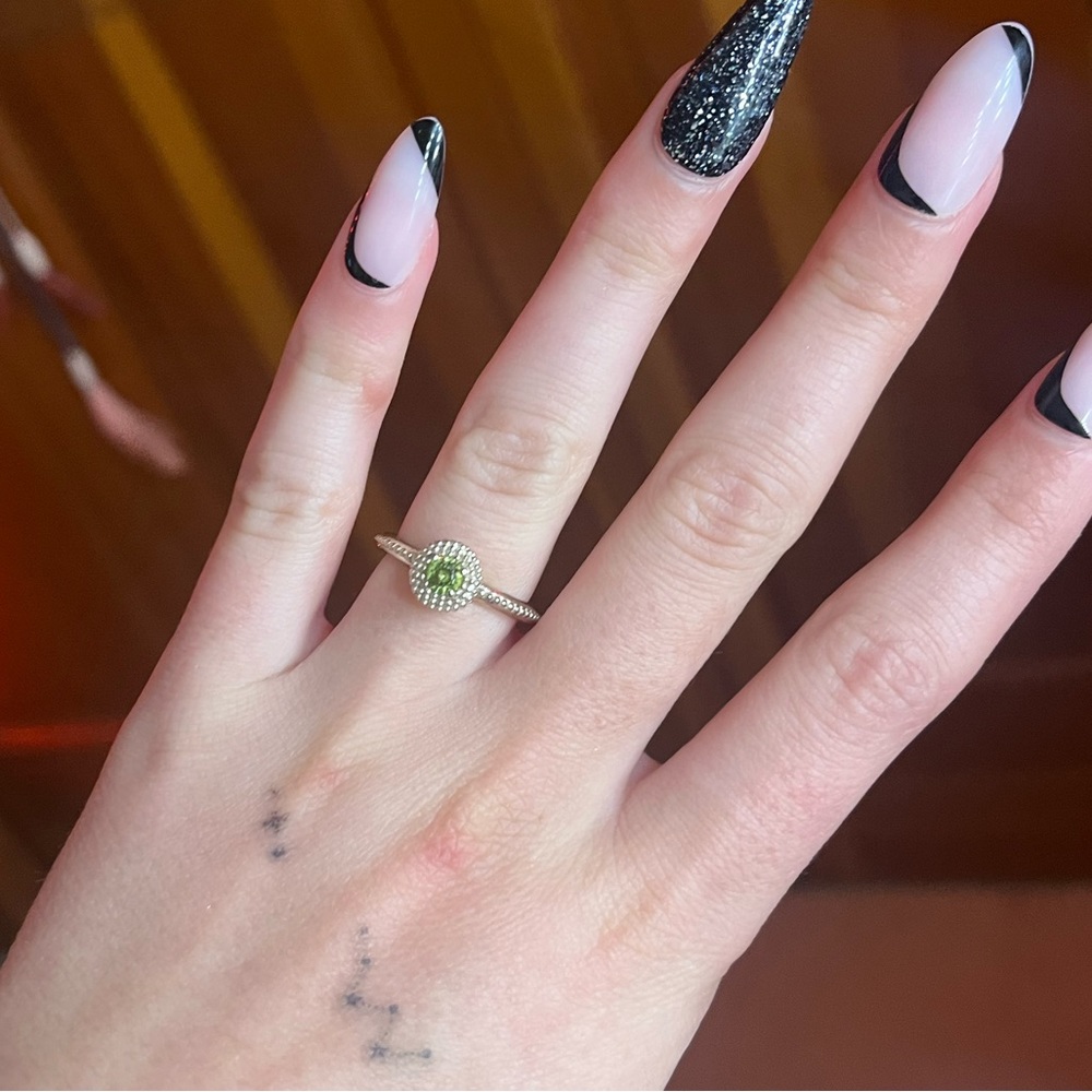 Peridot Silver Ring